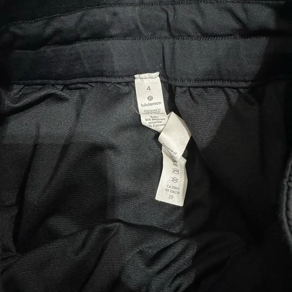Lululemon Athletica Black Athletic Shorts Lightweight Breathable - Picture 4 of 4
